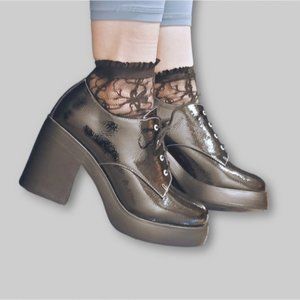 Patent Oxford Platform Lace Shoes- *New In Box* by Dirty Laundry